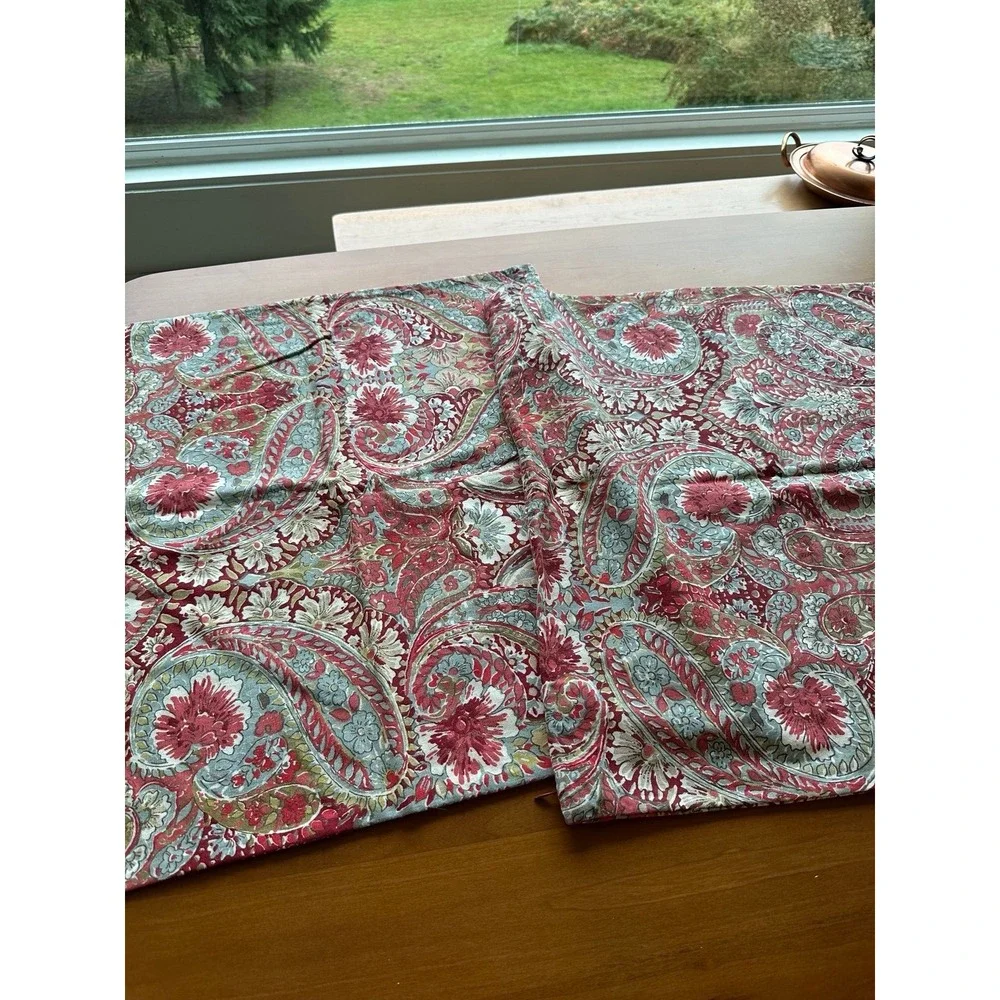Bella Paisley Pottery Barn Euros shams Set of 2